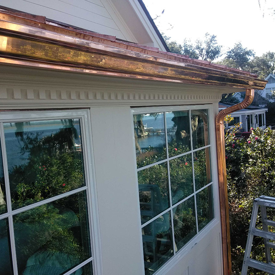 best copper gutters charleston sc